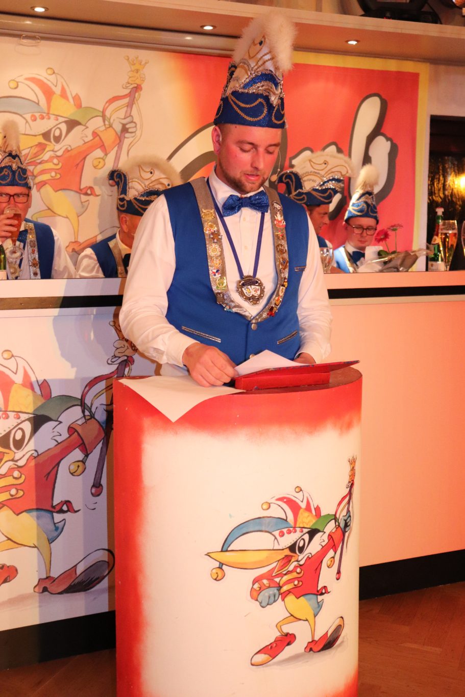 Max mit seiner Bütt